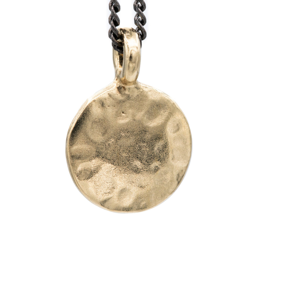 
                      
                        Hammered Circle Charm Necklace
                      
                    