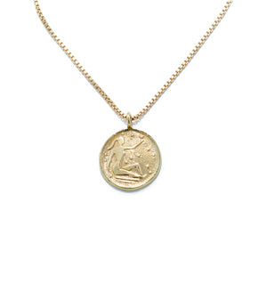 
            
                Load image into Gallery viewer, Goddess Necklace in 14K Gold
            
        