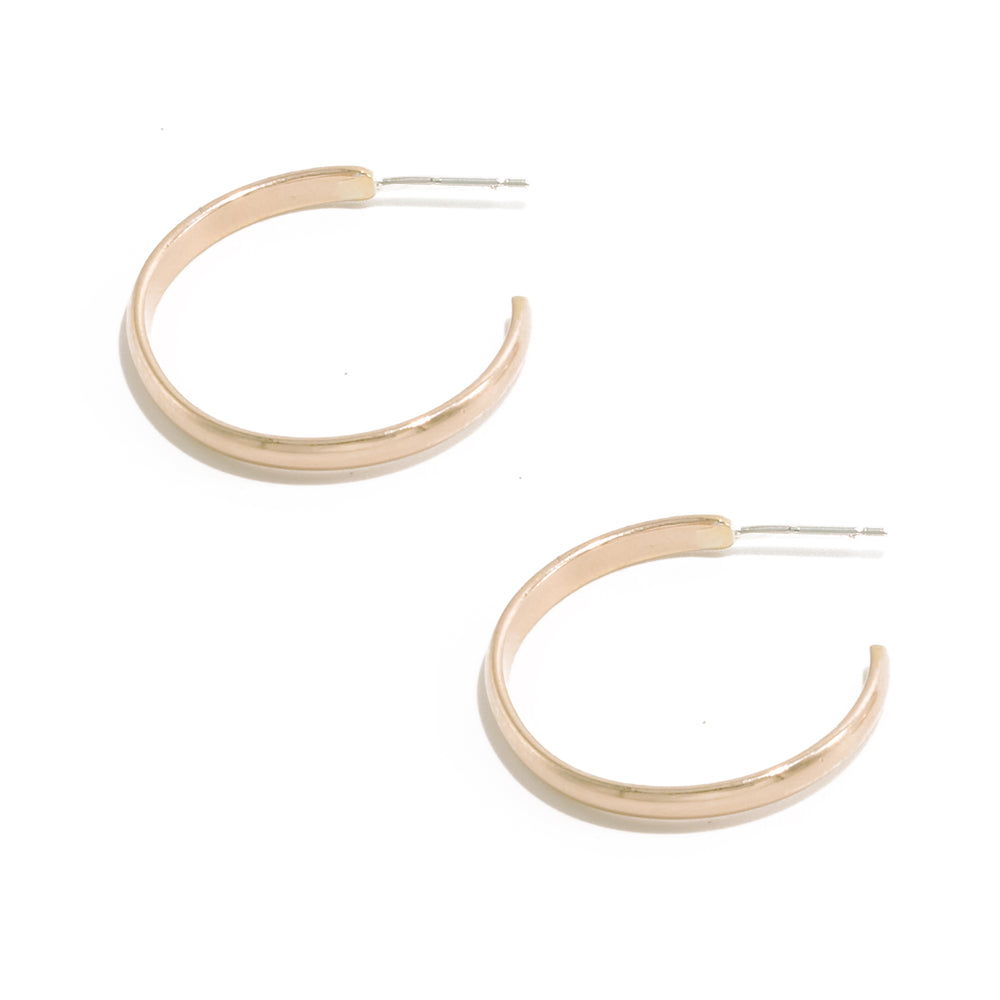 Half Round Hoop Earrings