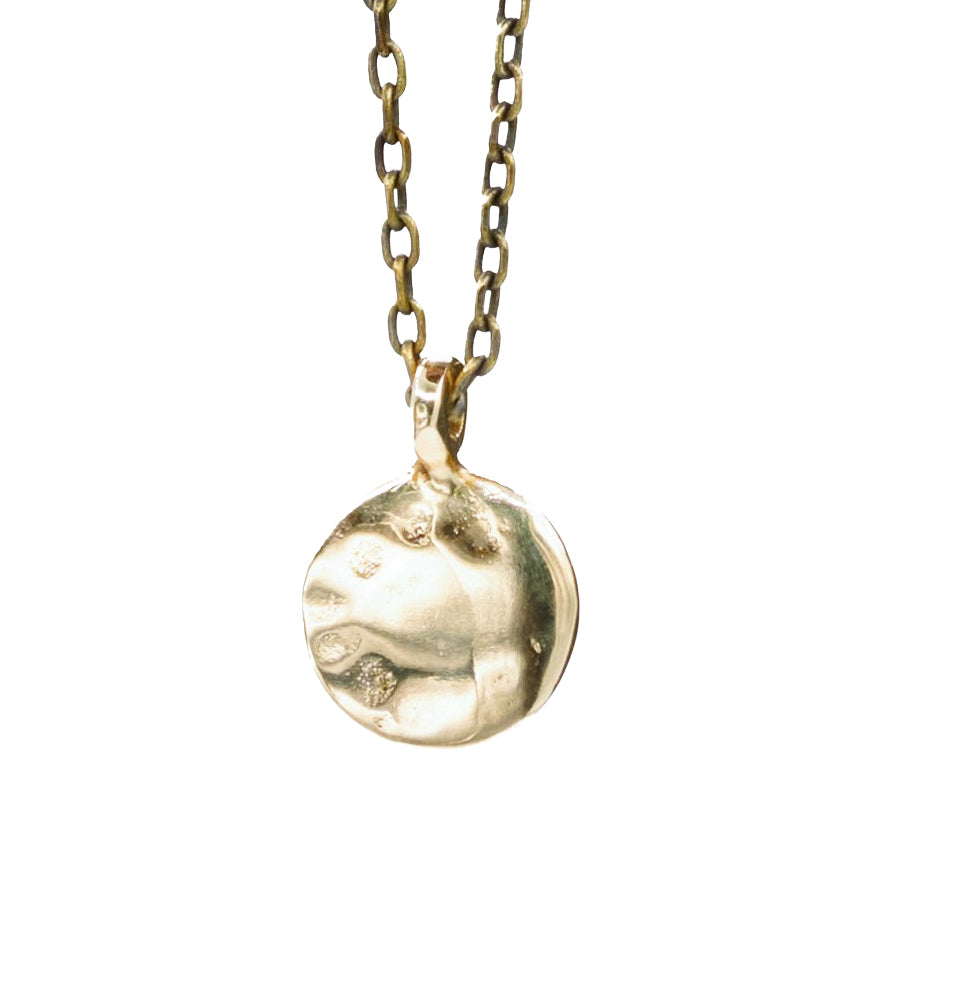 Brass / 18" / Black Chain