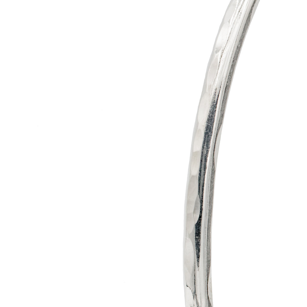 
                      
                        Vintage Classic Hammered Thin Cuff Bracelet made of sterling silver.  Custom Handmade by jewelers in Brooklyn, NY.
                      
                    