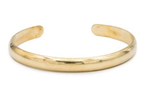 Vintage Classic Cuff Bracelet made of solid Brass.  Handmade by jewelers in Brooklyn, NY.