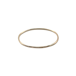 
            
                Load image into Gallery viewer, Classic Simple Vintage Thin Hammered Bangle Bracelet made of 14k Gold.  This Golden custom Jewelry is handmade by a jeweler in Brooklyn NYC
            
        
