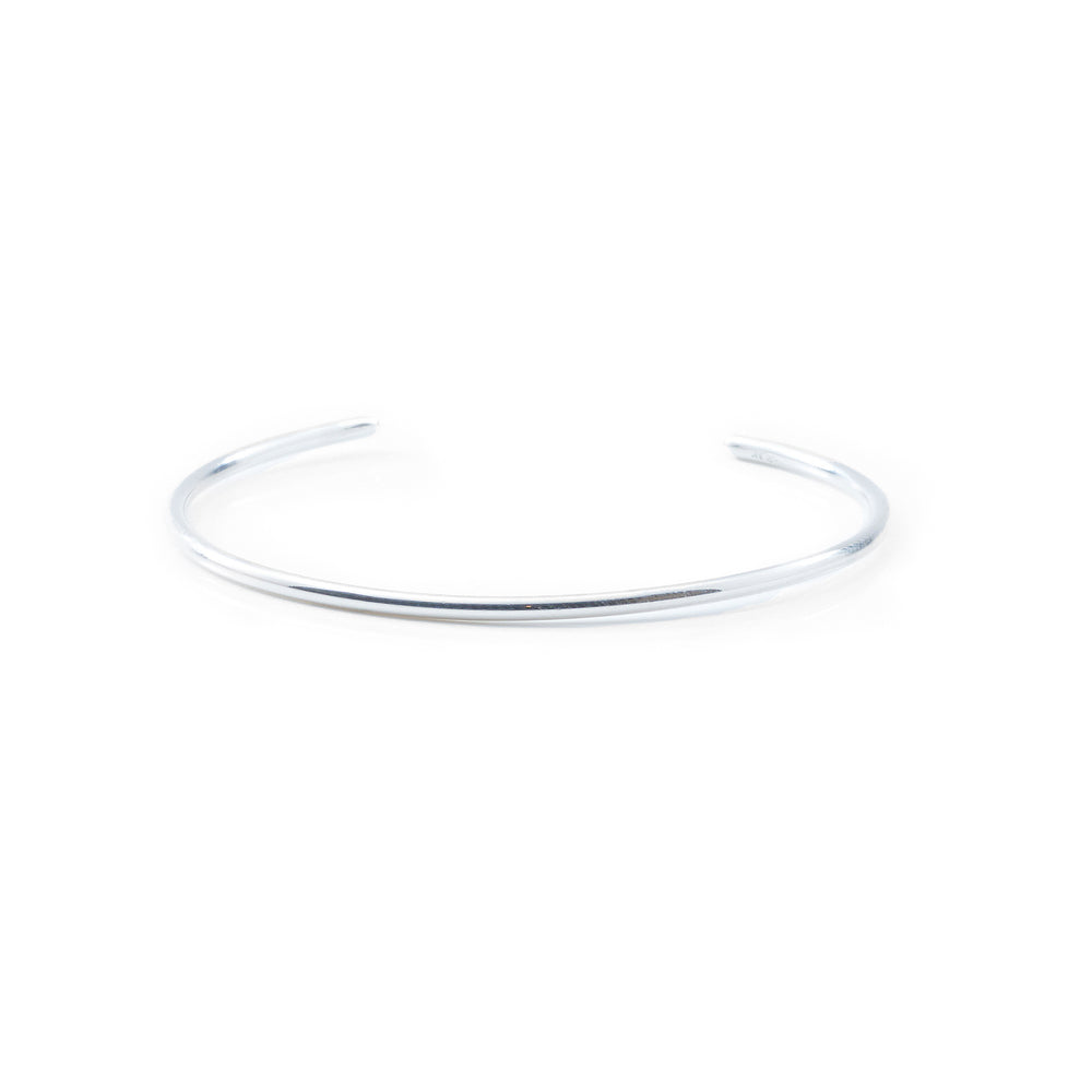 Thin Cuff Bracelet in SIlver