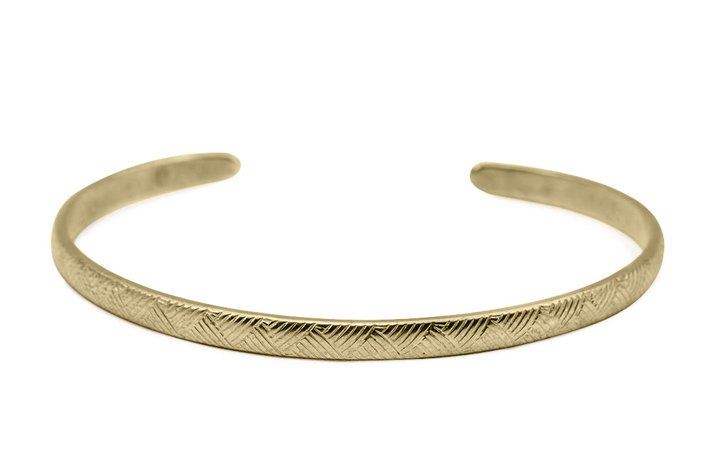 Vintage inspired Classic lines Bracelet cuff made of solid brass. Custom Handmade by jewelers in Brooklyn, NY.